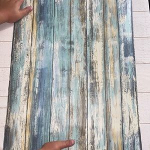 8 plus 3/4 Rolls Wall Plank Rustic Adhesive Paper